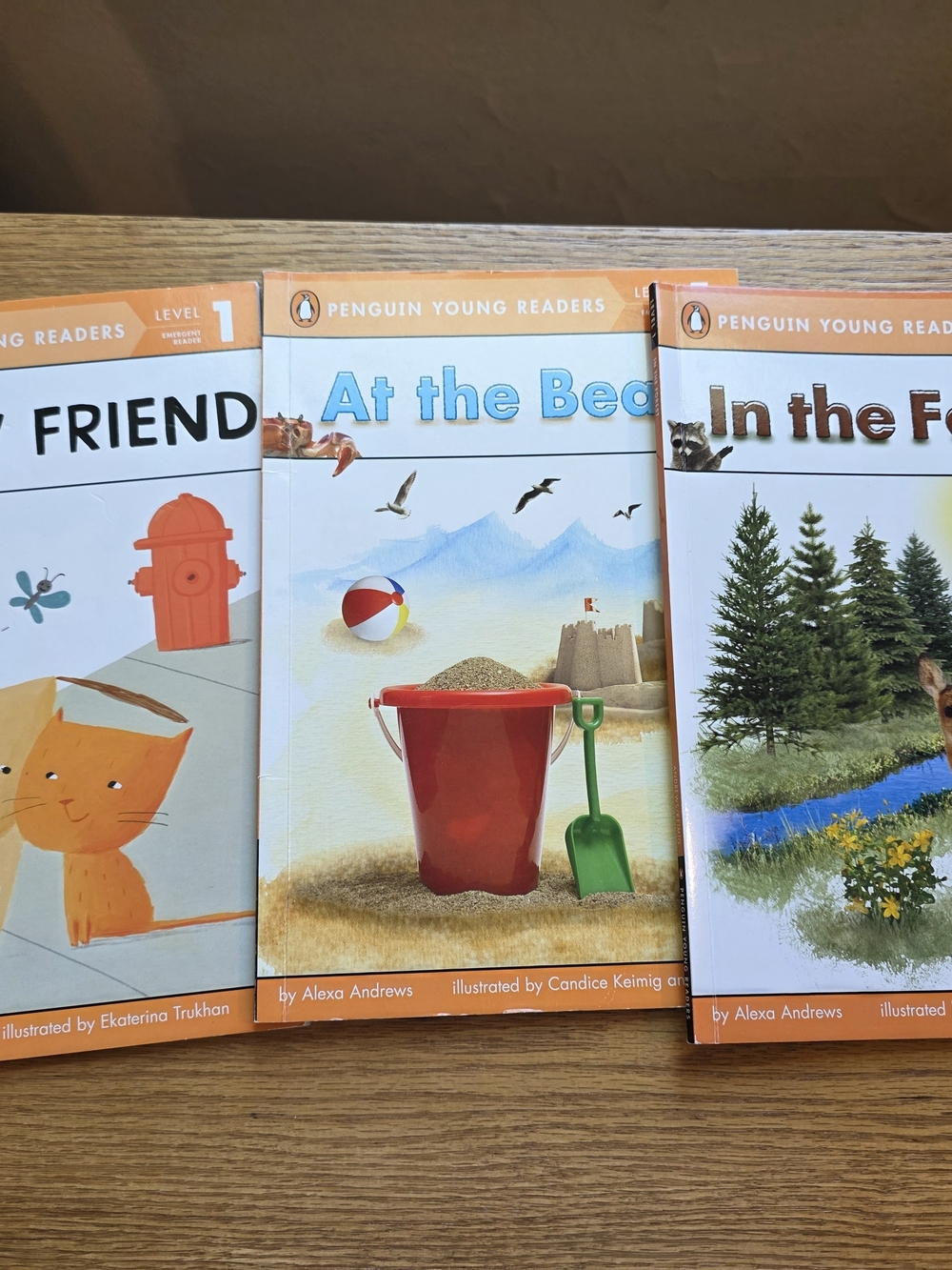 Penguin Young Readers "At the Beach" and two other books